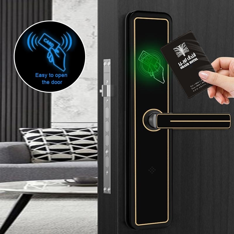 La camera di albergo astuta della serratura di porta della carta del colpo RFID chiude la lega a chiave di alluminio per l'hotel