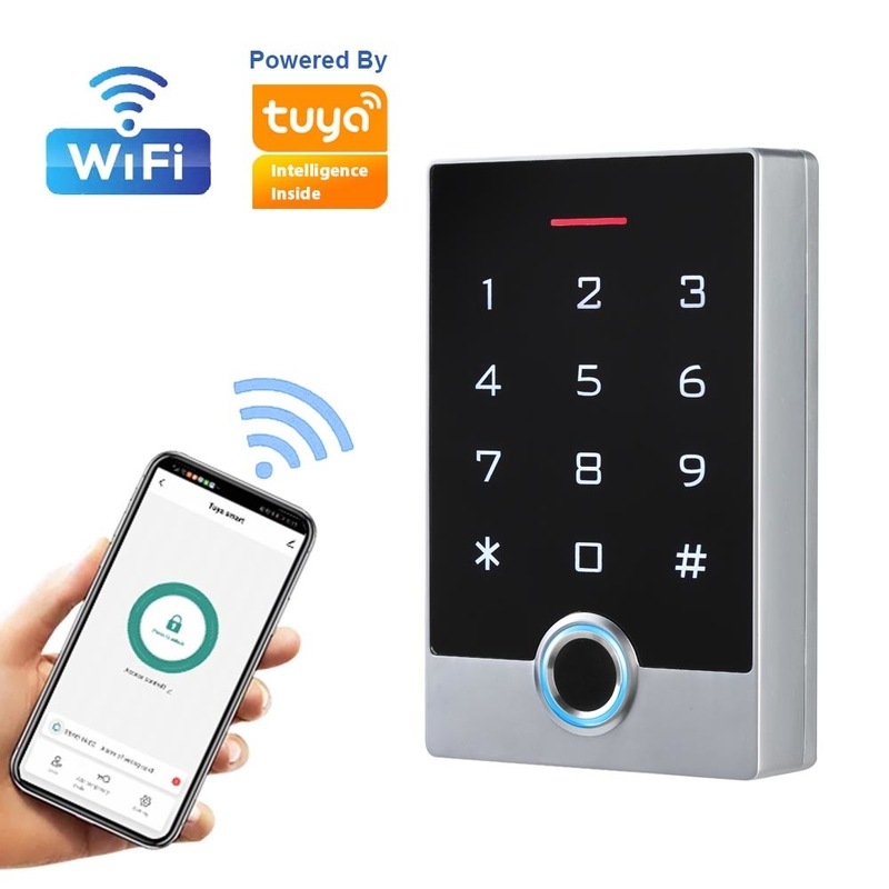 Tastiera impermeabile del metallo del controllo di accesso dell'impronta digitale di RFID con il App di Tuya