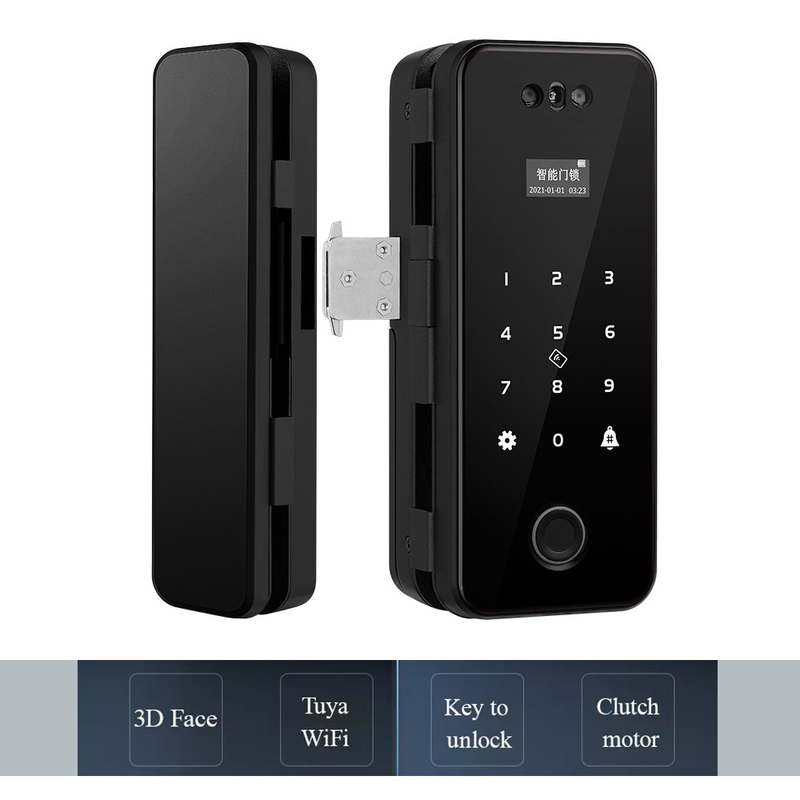 Impronta digitale astuta di vetro nera di Digital del fronte di sicurezza domestica 3D della serratura di Tuya della serratura di porta
