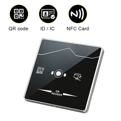 Lettore di vetro temperato Access Control Wiegand Proximity Card Reader del QR Code