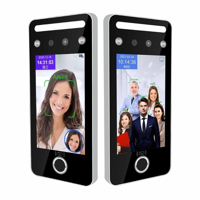 Lettore di schede facciale del QR Code di Touchless di tempo di partecipazione della macchina a 5 pollici dell'impronta digitale