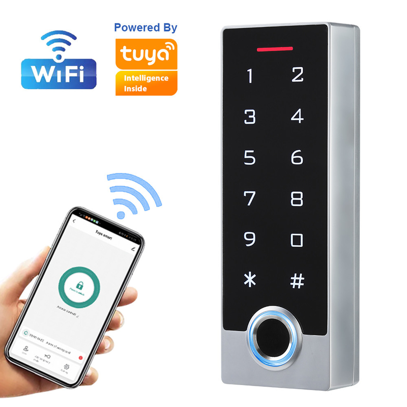 Tastiera biometrica APP mobile Access di tocco del sistema del controllo di accesso della porta dell'impronta digitale della carta di RFID