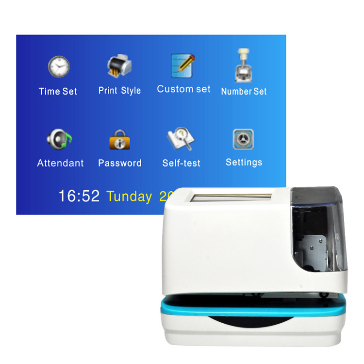 5 linee automatiche touch screen multiplo elettronico di TFT di lingua della macchina di data e ora della data
