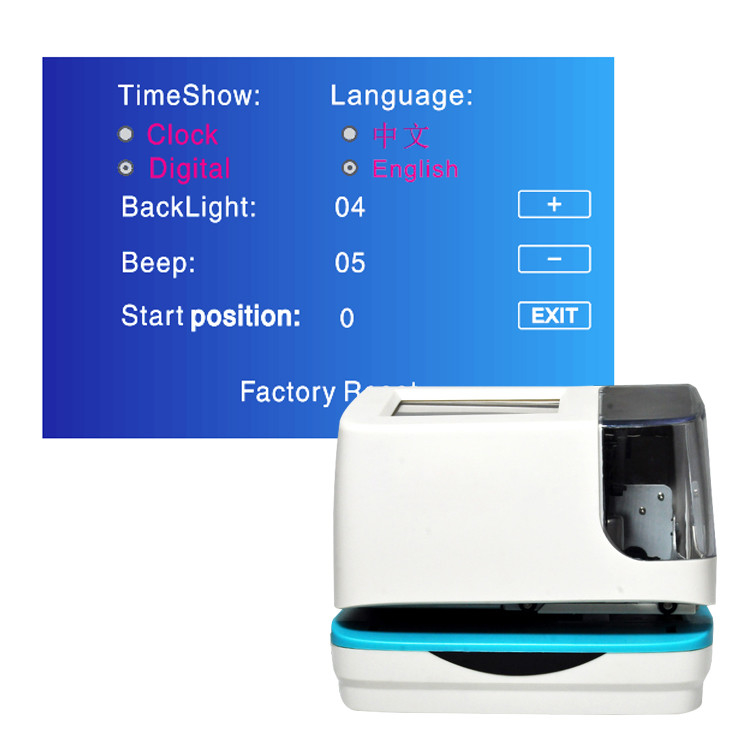 5 linee automatiche touch screen multiplo elettronico di TFT di lingua della macchina di data e ora della data