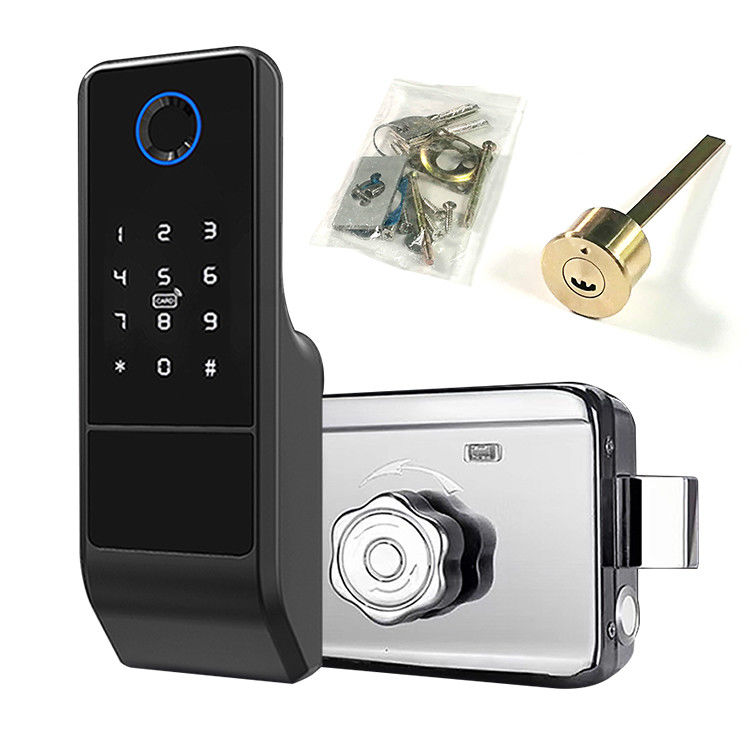La porta astuta dell'impronta digitale della serratura di porta dell'impronta digitale biometrica di Tuya Wifi APP tratta la serratura Keyless di Digital