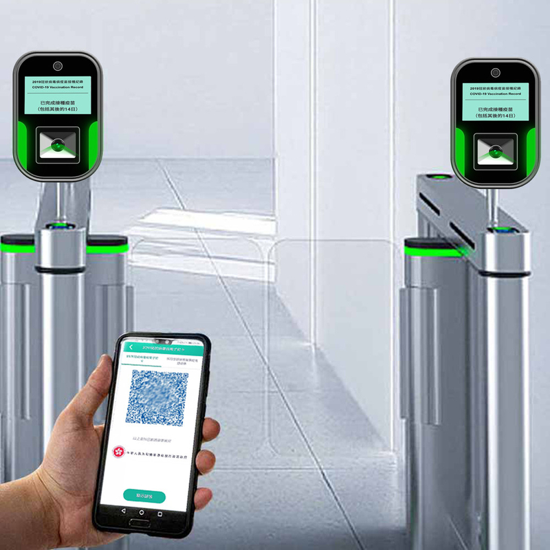 il LCD a 5 pollici visualizza il lettore dell'analizzatore del QR Code dell'analizzatore del passaggio di verde di Hong Kong