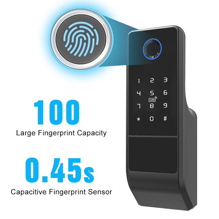 Il doppio biometrico di Smart della serratura di porta dell'impronta digitale di Wifi del App di Digital ha parteggiato
