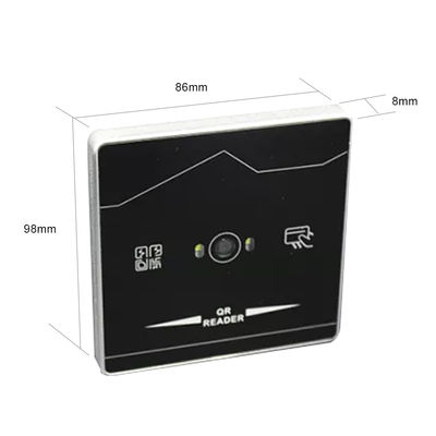 Lettore di vetro temperato Access Control Wiegand Proximity Card Reader del QR Code