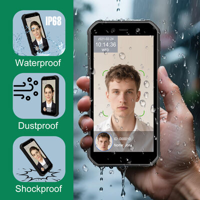 Macchina di riconoscimento facciale Android portatile 4G per la presenza dei dipendenti