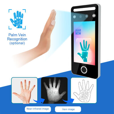 Macchina professionale per il controllo accessi con schermo touch da 5 pollici, modalità multiple, riconoscimento facciale, impronte digitali e RFID, con RS485