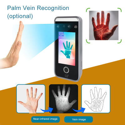 High Performance Face Fingerprint Recognition 4.3 Inch Multiple Authentication Methods QR/RFID /Password for Ensuring Security Access Control