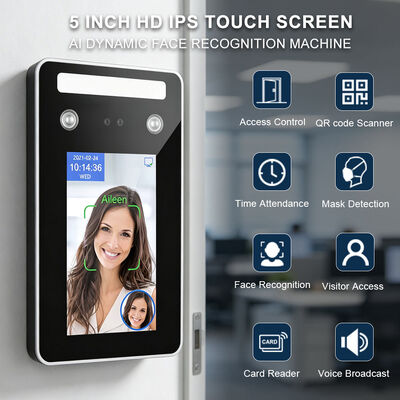 IP65 Impermeabile Riconoscimento Facciale Chiusura Porta Chiusura Password Carte Assistenza Macchina