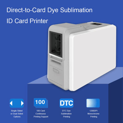 Stampante per carte a doppia faccia con sublimazione termica e risoluzione 300 DPI per la stampa di carte d'identità in PVC