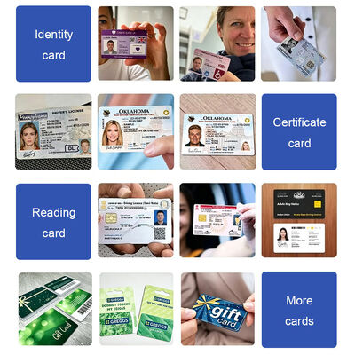 Stampante per carte a doppia faccia con sublimazione termica e risoluzione 300 DPI per la stampa di carte d'identità in PVC