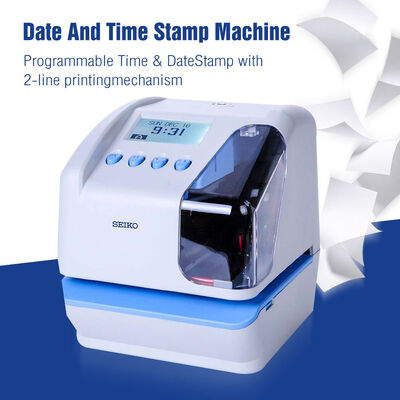 SEIKO TP-50 Time Stamp Machine Document Time Recorder con memoria di comunicazione USB Backup durante un guasto di corrente e stampa di orario spostato