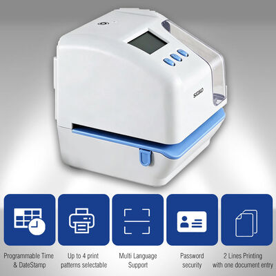 SEIKO TP-50 Time Stamp Machine Document Time Recorder con memoria di comunicazione USB Backup durante un guasto di corrente e stampa di orario spostato