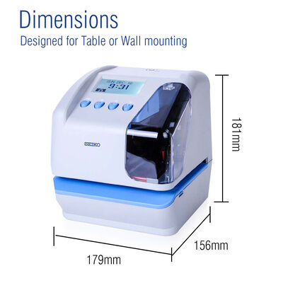 SEIKO TP-50 Time Stamp Machine Document Time Recorder con memoria di comunicazione USB Backup durante un guasto di corrente e stampa di orario spostato