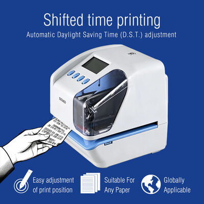 SEIKO TP-50 Time Stamp Machine Document Time Recorder con memoria di comunicazione USB Backup durante un guasto di corrente e stampa di orario spostato