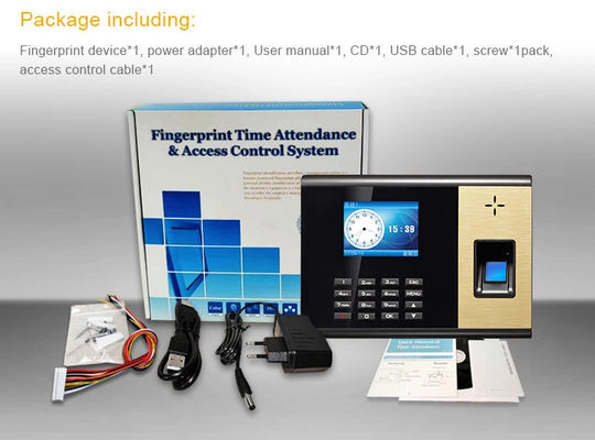 Sistema a 2,8 pollici di partecipazione di tempo di SIM Card GPRS Thumbprint