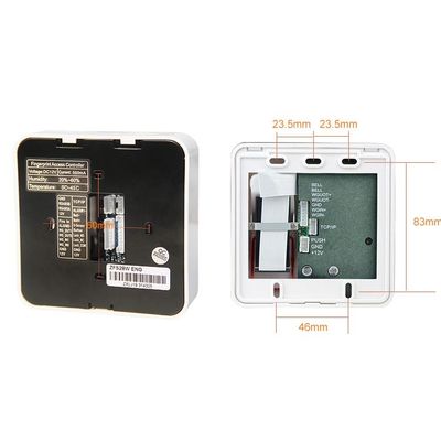 Sistema del controllo di accesso della porta dell'impronta digitale della tastiera della stampa della scuola dell'ufficio
