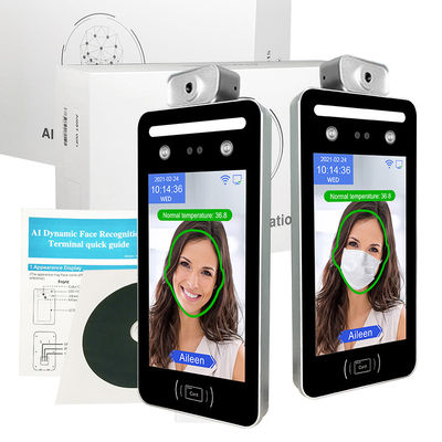 misura termica terminale di temperatura dell'orologio di 0.5M Face Recognition Time