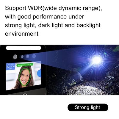 Rilevazione di temperatura della macchina di partecipazione di riconoscimento di fronte degli impiegati