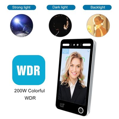 Sistema facciale del controllo di accesso di riconoscimento di AI dell'impronta digitale biometrica per partecipazione