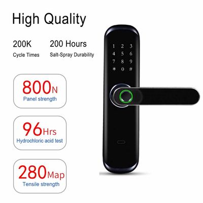Smart Home Keyless Tuya APP Wifi della serratura di porta della tastiera biometrica dell'impronta digitale